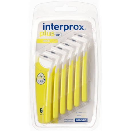 Interprox plus brossettes interdentaires jaunes Mini X6