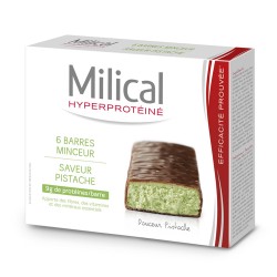Milical hyperprotéiné chocolat/pistache 6 barres