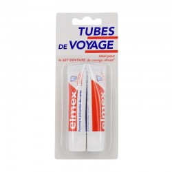Elmex dentifrice protection caries tubes de voyage 2x12ml