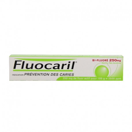 Fluocaril Bifluore 250mg Menthe pâte dentifrice 75 ml