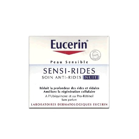 Eucerin sensi-rides soin anti-rides nuit peaux sensibles 50ml