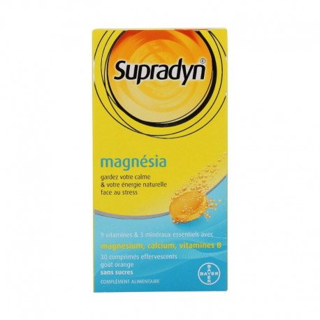 Supradyn magnésia 30 comprimés effervescents