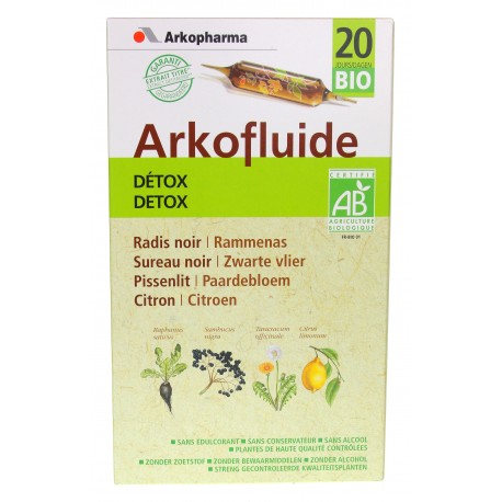 Arkofluide detox bio ampoules 20 x 15 ml 
