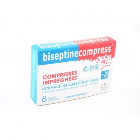 Biseptine 8 compresses imprégnées