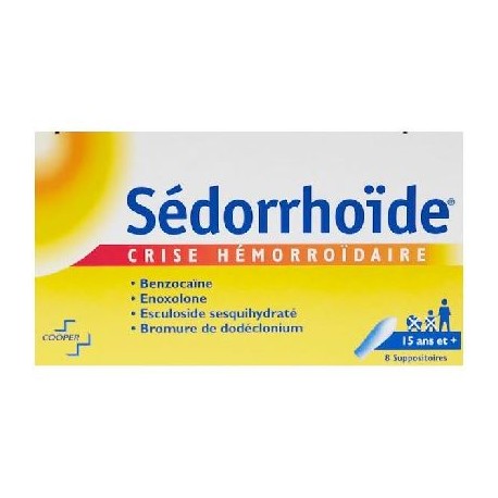 Sédorrhoïde 8 Suppositoires