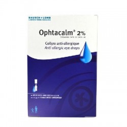 Ophtacalm 2 % collyre 10 récipients unidoses