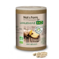 Nat&Form Gingembre Bio 200 gélules