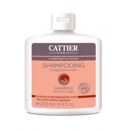 Cattier Shampooing Cheveux Regraissant Vite Vinaigre de Romarin 250 ml