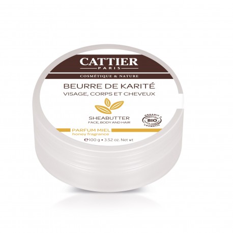 Cattier Beurre de Karité Parfum Miel 100g