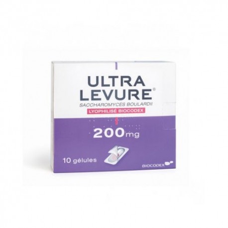 Ultra levure 200 mg 10 gélules