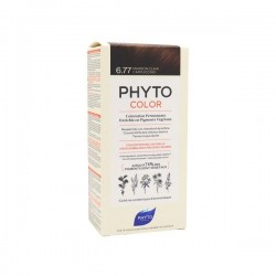 Phyto color Kit de coloration permanente 6.77 marron clair cappuccino