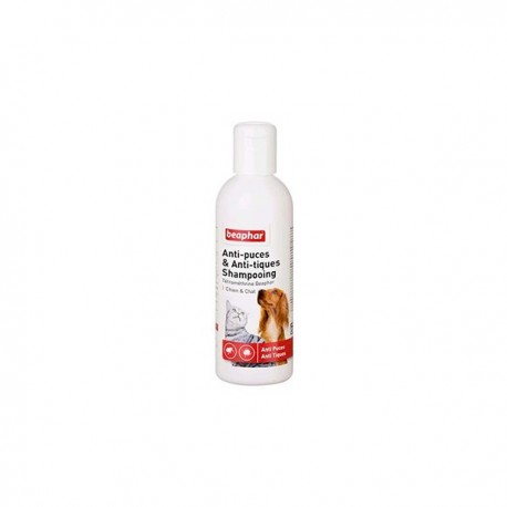 Beaphar shampooing anti puce anti tiques pour chien et chat
