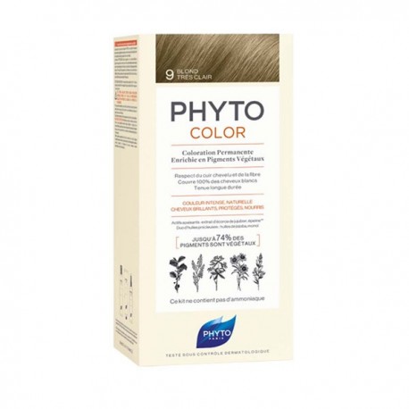 Phytocolor 9 blond très clair coloration permanente 112ml
