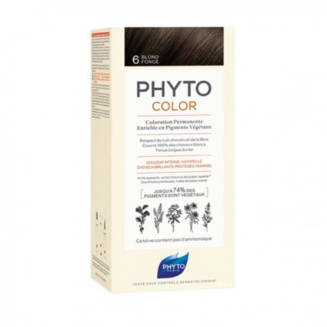 Phytocolor 6 blond foncé coloration permanente