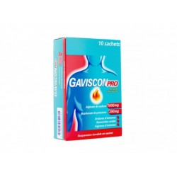 GavisconPro menthe sans sucre boite de 10 sachets