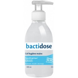 Bactidose Gel hydroalcoolique flacon pompe 300 ml
