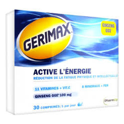 Gerimax Active l'Énergie 30 Comprimés