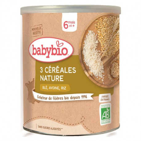 Babybio 3 Céréales nature 200g