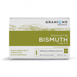 Granions de bismuth 2mg/2ml 20ml