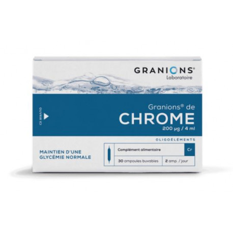 Granions Chrome 200 µg 30 Ampoules 2ml