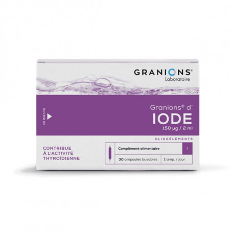 Granions Iode 30 ampoules 2ml