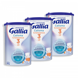 Gallia Calisma lait de croissance tripack