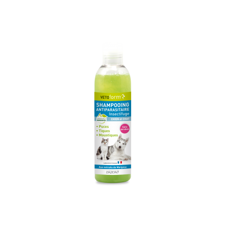 Vetoform shampoing anti-parasitaire chien et chat