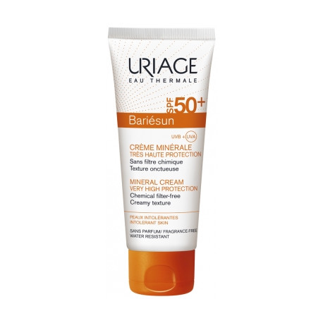 Uriage bariésun crème minérale peaux allergiques spf 50+ 100ml