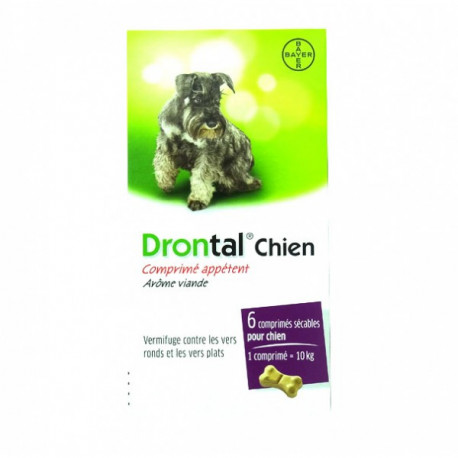 Drontal chien 6cp