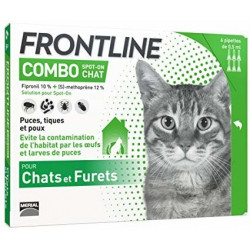 Merial Frontline Combo pour chat 3 pipettes