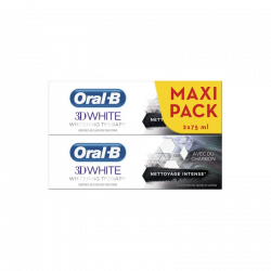 ORAL B 3D WHITE CHARBON NET INT 2X75ML