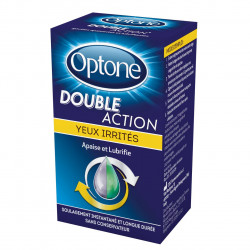 Optone double action yeux irrités 10ml