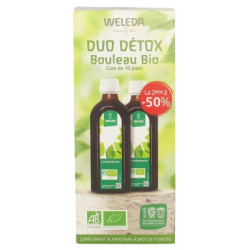 Weleda Duo Détox Jus de Bouleau Bio Lot de 2 x 250 ml
