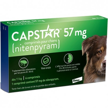 Capstar 57mg chien dès 11kg