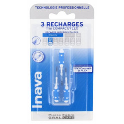 Inava Trio Brossettes 3 Recharges pour Trio Compact/Flex - Taille : ISO1 0,8 mm