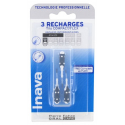 Inava Trio Brossettes 3 Recharges pour Trio Compact/Flex - Taille : ISO0 0,6 mm