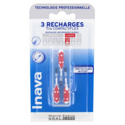 Inava Trio Brossettes 3 Recharges pour Trio Compact/Flex - Taille : ISO4 1,5 mm