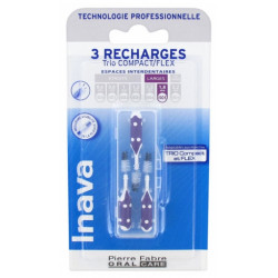 Inava Trio Brossettes 3 Recharges pour Trio Compact/Flex - Taille : ISO5 1,8 mm