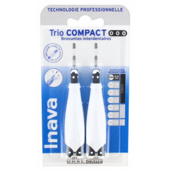 Inava Trio Compact 6 Brossettes Interdentaires - Taille 0,6 mm