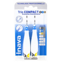 Inava Trio Compact 6 Brossettes Interdentaires - Taille 0,6 à 1 mm