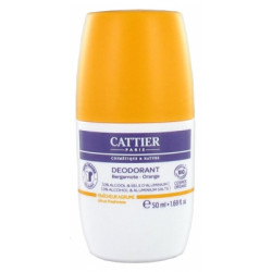 Cattier Déodorant Roll-On Bergamote Orange Bio 50 ml