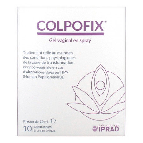 Colpofix Gel vaginal en spray 20 ml + 10 applicateurs