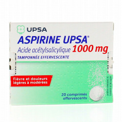 Aspirine UPSA 1000mg 20 comprimés effervescents