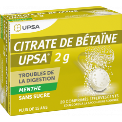 Citrate de betaine Upsa menthe sans sucre 20 g