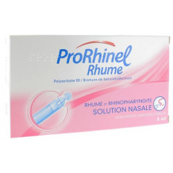 Prorhinel Rhume Solution Nasale 20 Récipients Unidose de 20ml