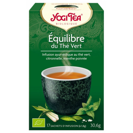 Yogi Tea Infusion Biologique Equilibre du Thé Vert 17 Sachets