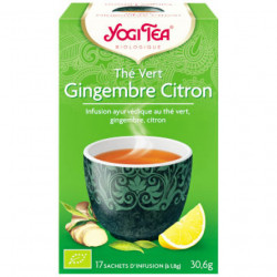 Yogi tea thé vert gingembre citron 17 sachets