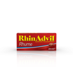 Rhinadvil Rhume Ibuprofene Pseudoephedrine 20 Comprimés Enrobés