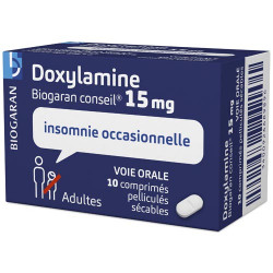 Doxylamine 15 mg biogaran 10 comprimés