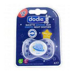 Dodie sucette + 6 mois silicone forme anatomique nuit